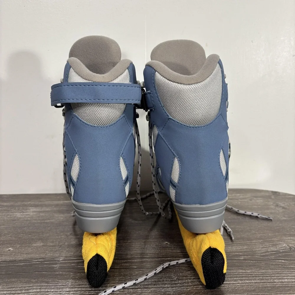 Jackson Softec Recreational Ice Skates Size 7 Blue Gray Adult Lace Up Fit